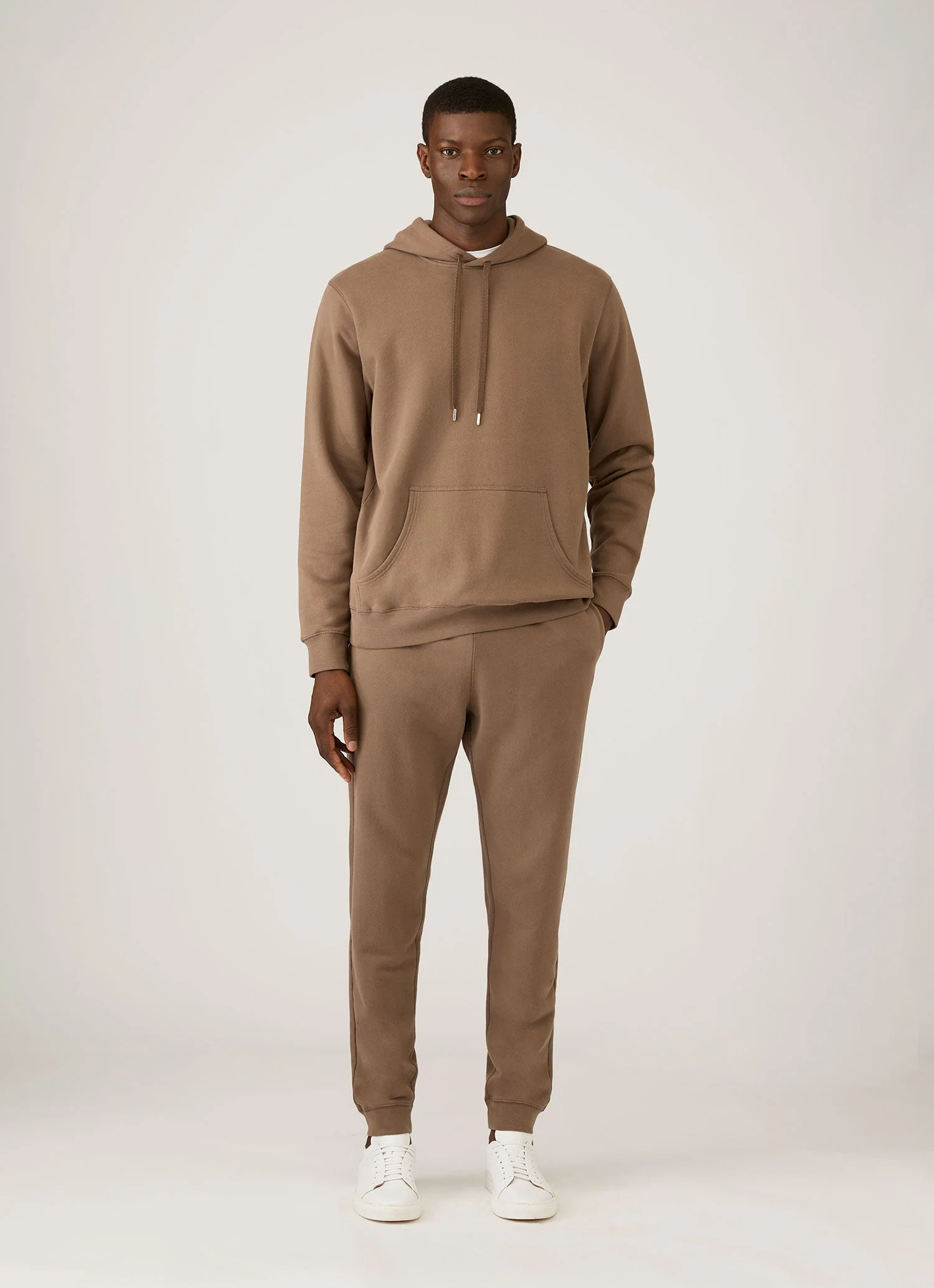 Men's Loopback Hoodie in Dark Cedar - Image 3