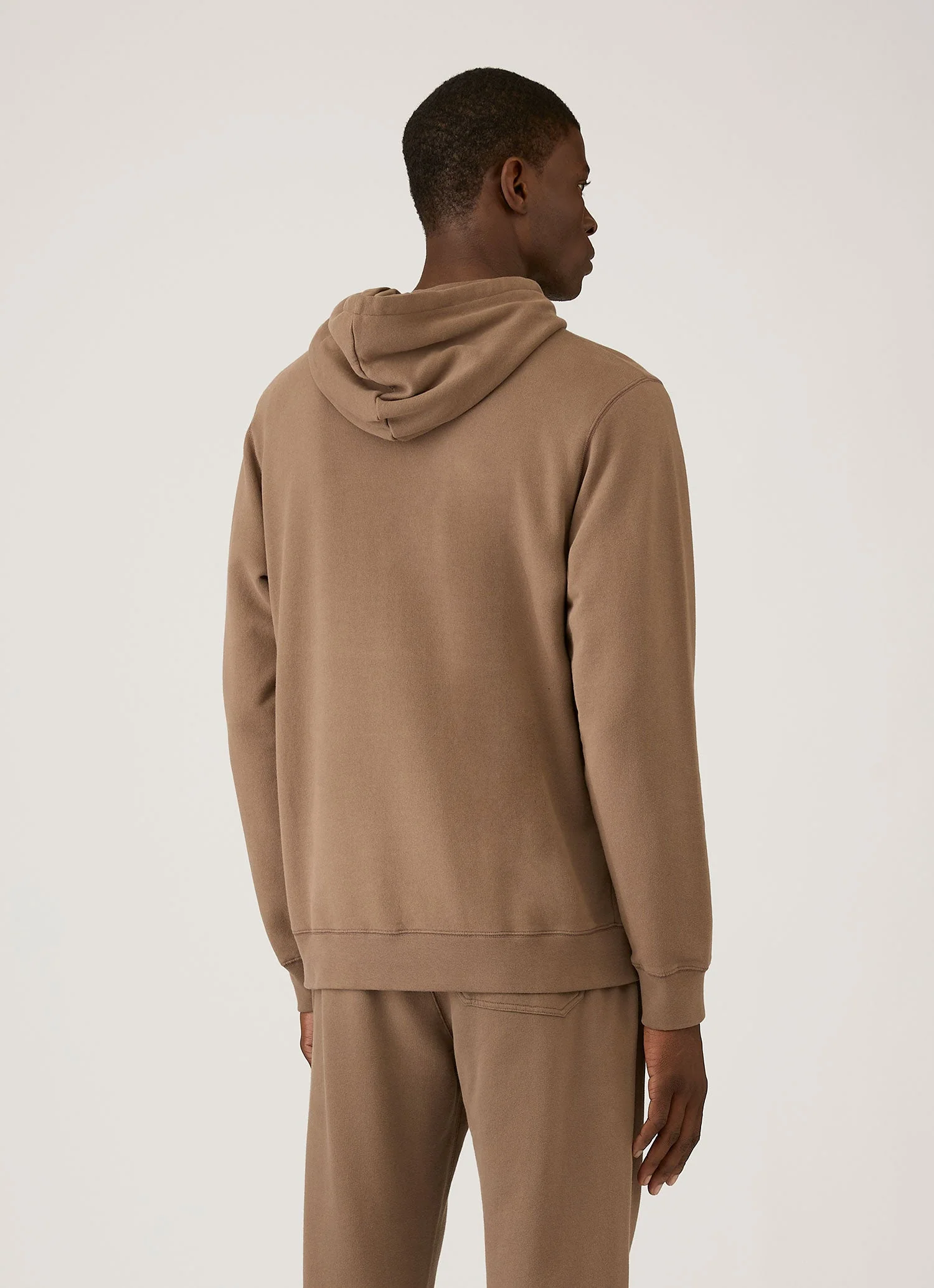 Men's Loopback Hoodie in Dark Cedar - Image 5