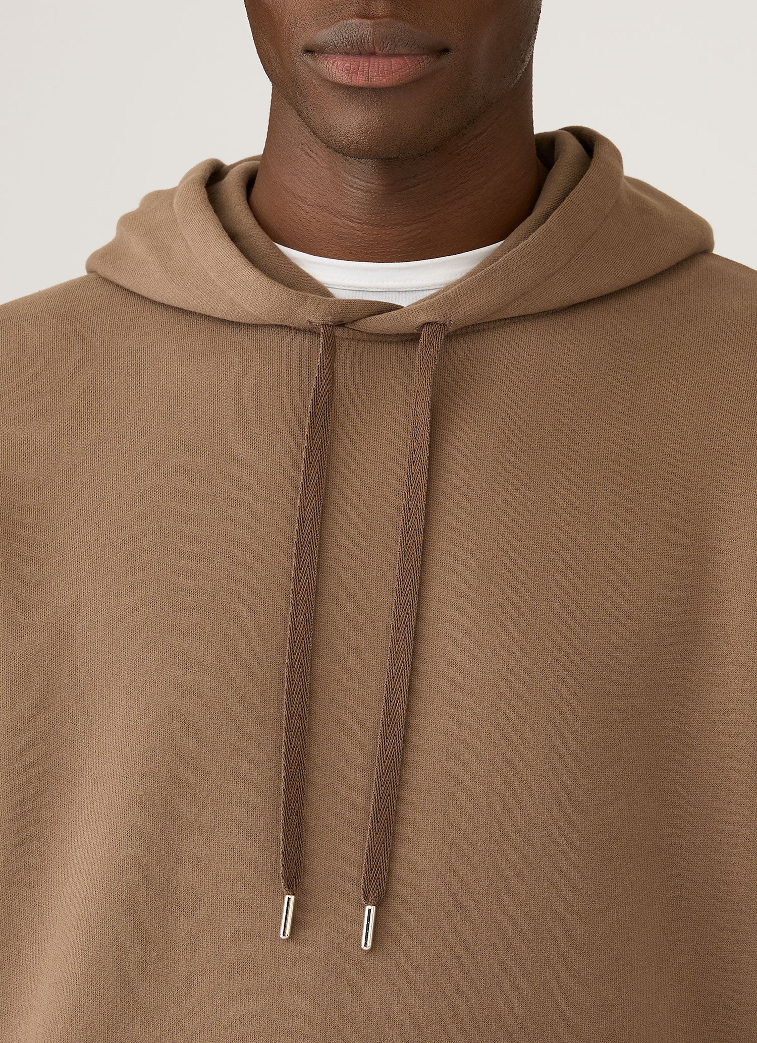 Men's Loopback Hoodie in Dark Cedar - Image 6