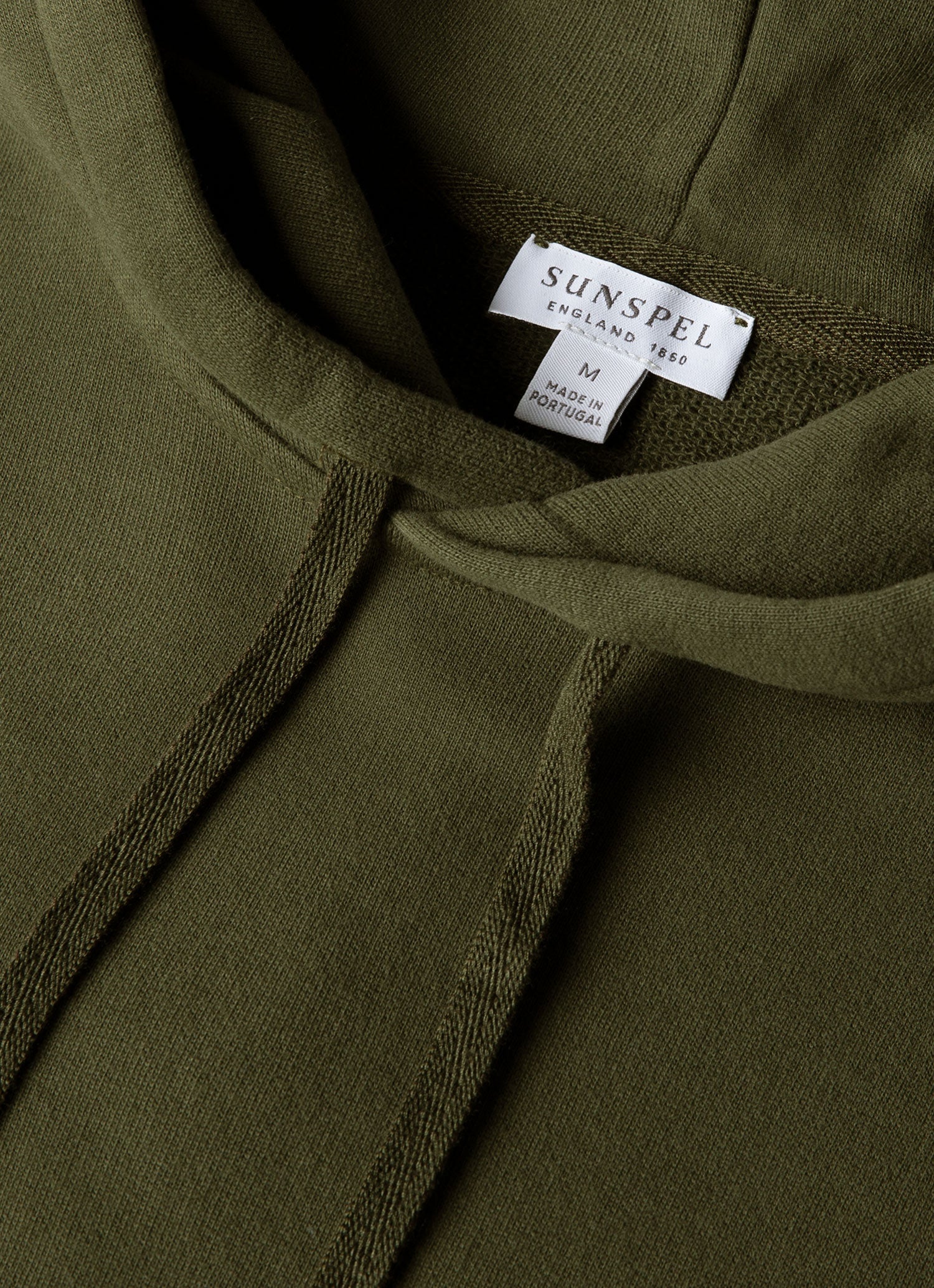 Men's Loopback Hoodie in Deep Olive - Image 4