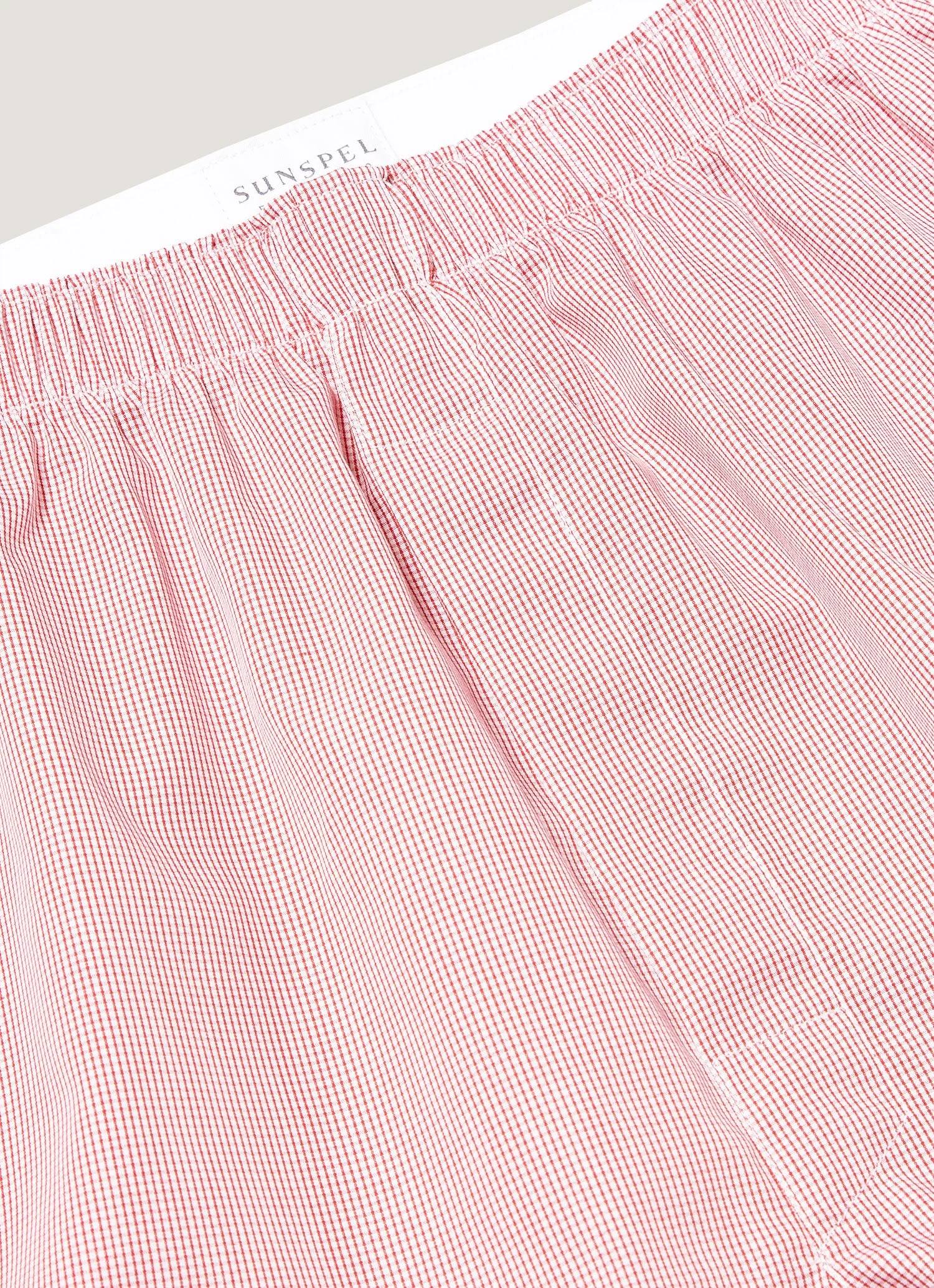 Men's Classic Boxer Short in Red Micro Gingham - Image 4