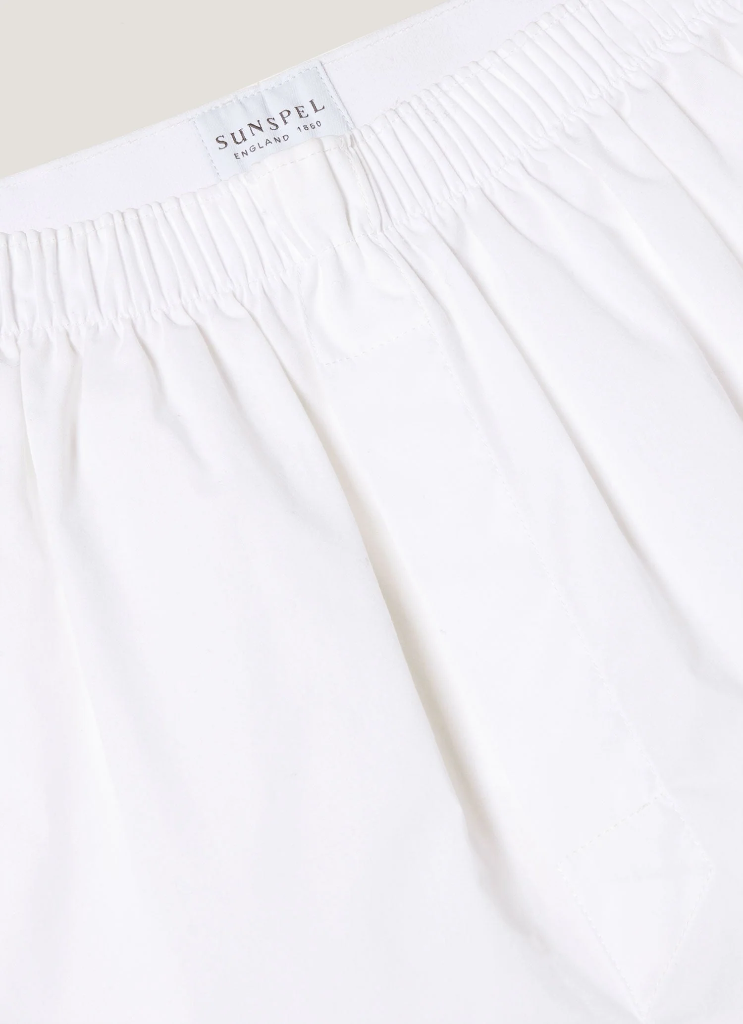 Men's Long Cut Classic Boxer Short in White - Image 4