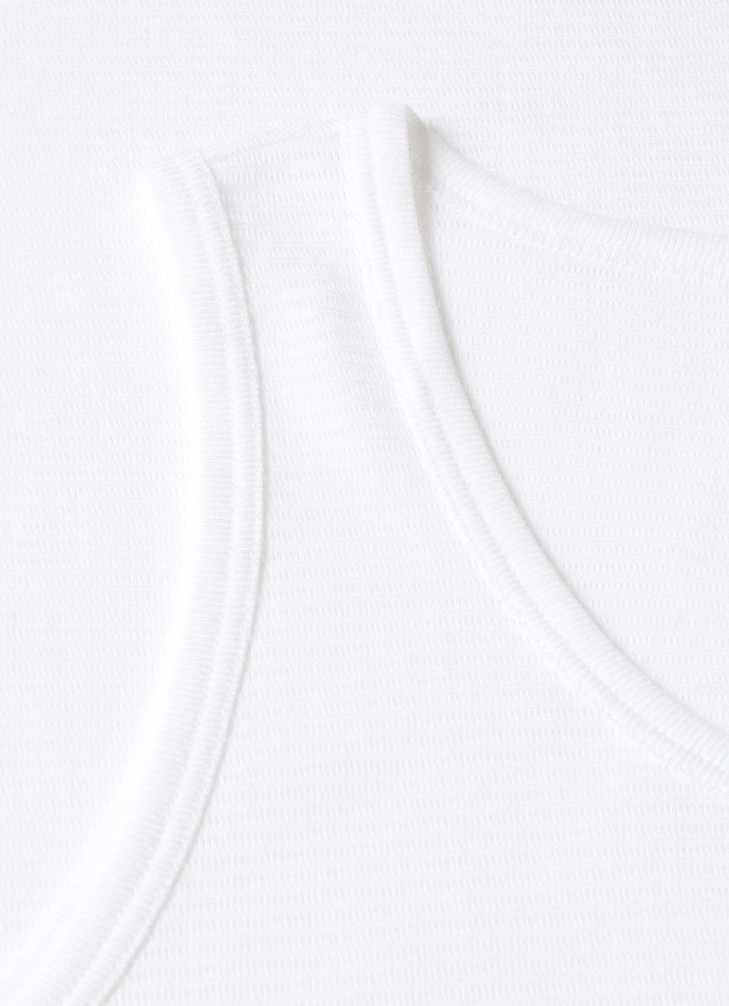 Men's Cellular Cotton Underwear Vest in White - Image 4