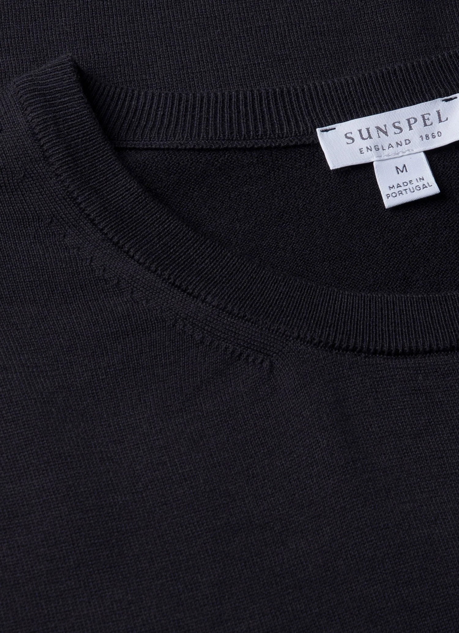 Men's Sea Island Cotton Knit T-shirt in Light Navy - Image 4