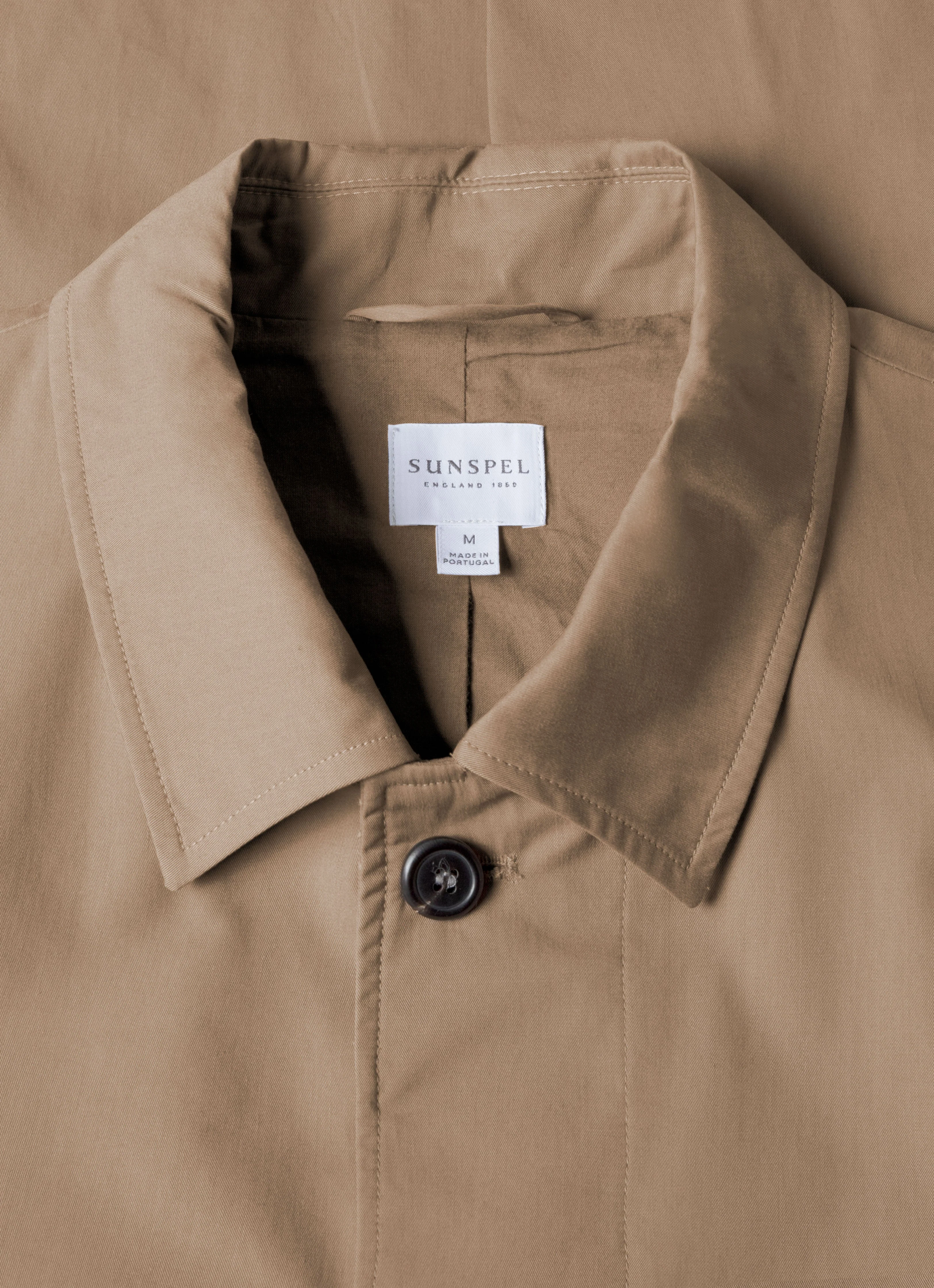 Men's Showerproof Cotton Mac in Dark Stone - Image 4