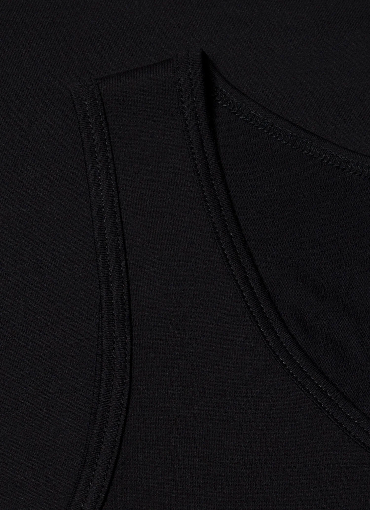 Men's Superfine Cotton Underwear Vest in Black - Image 4