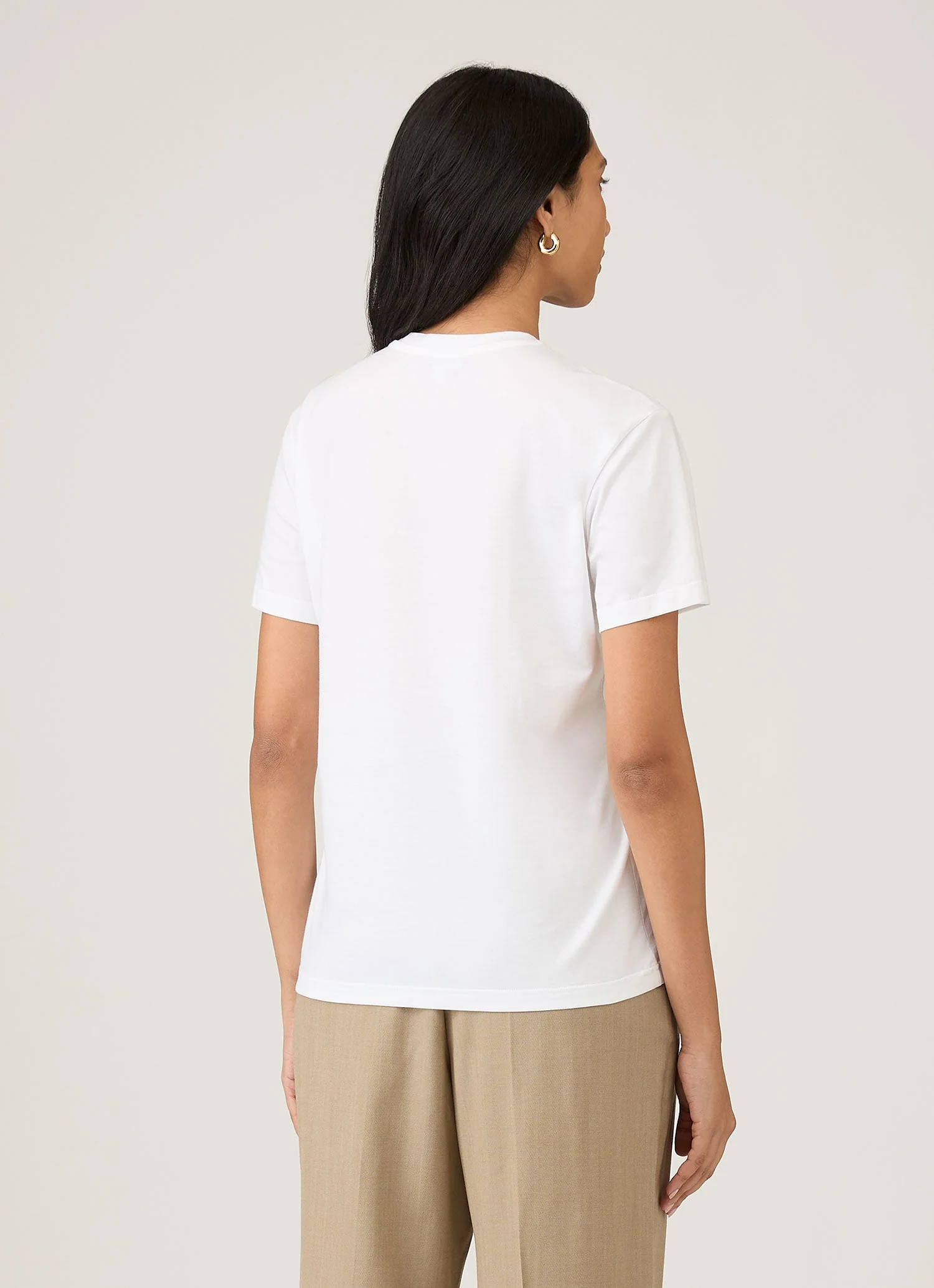 Women's Boy Fit T-shirt in White - Image 3