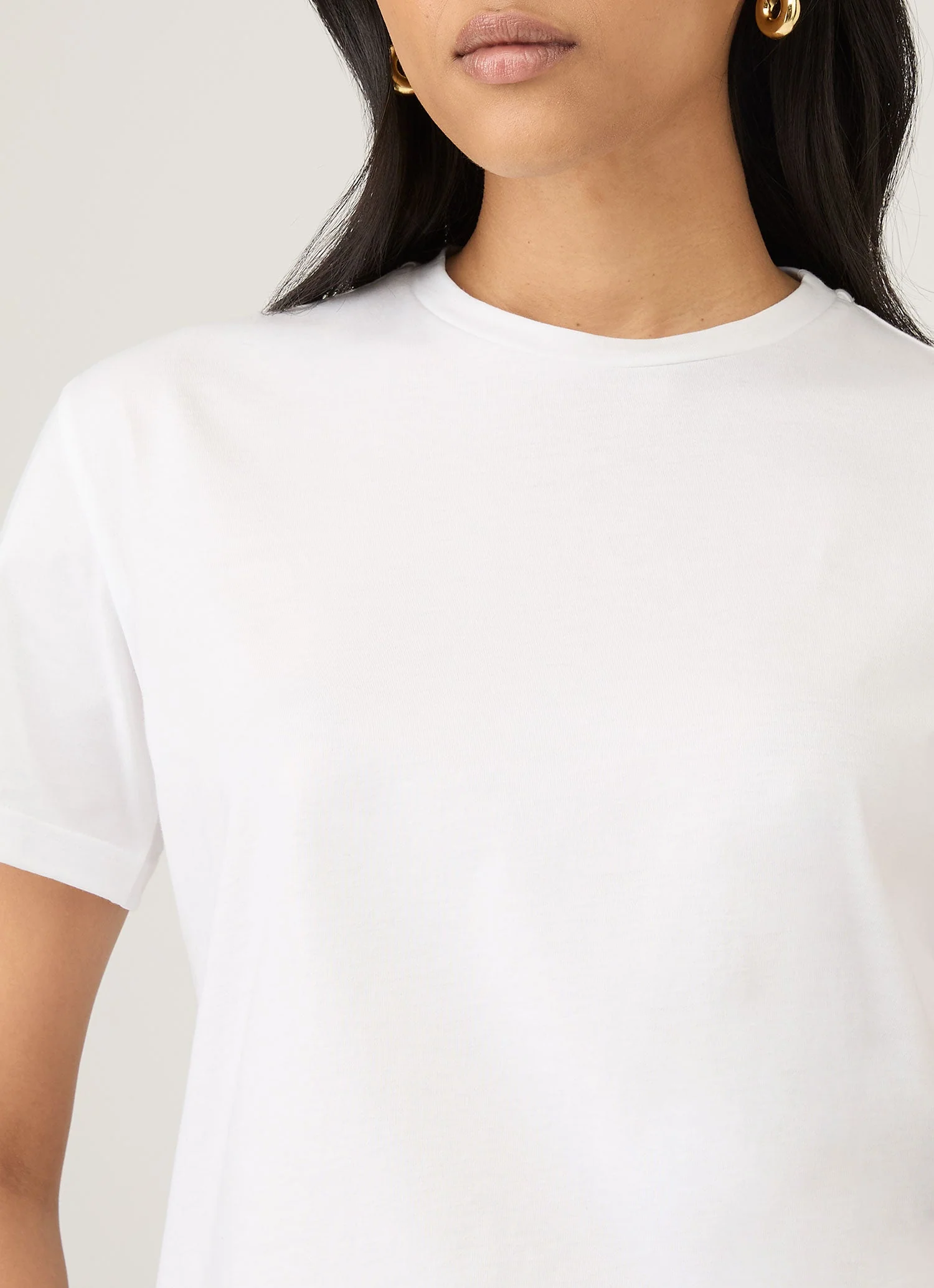 Women's Boy Fit T-shirt in White - Image 4